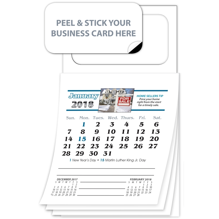 Business Cards Magnetic Real Estate Calendar