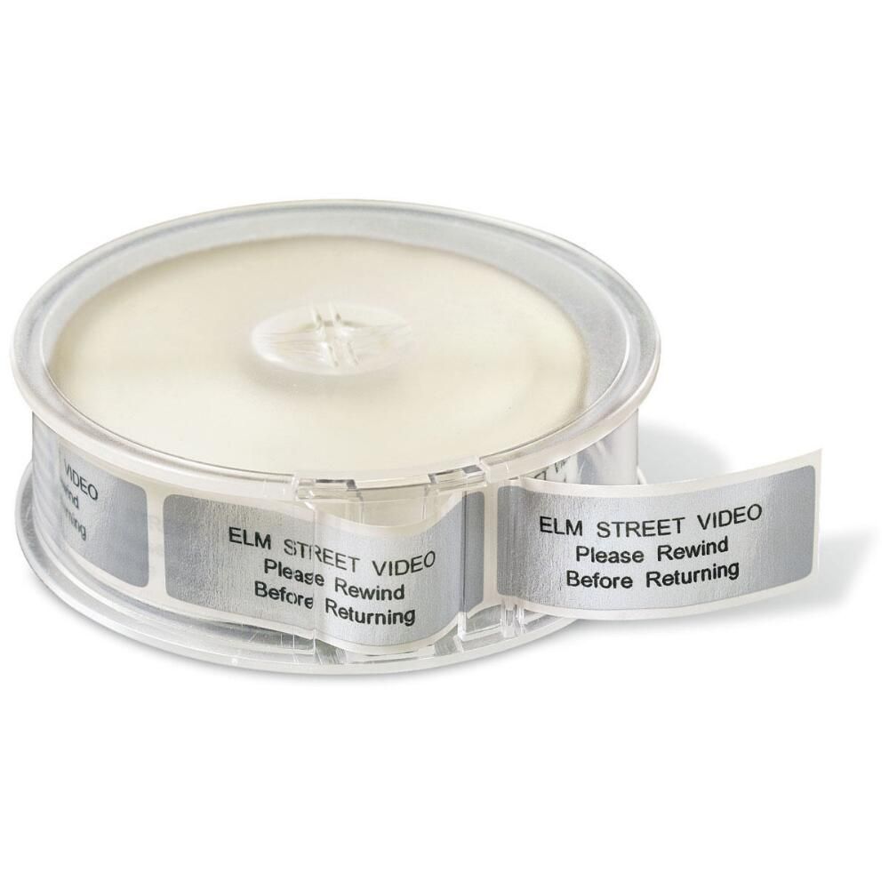 Basic Silver Foil Address Labels on Rolls
