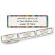 Bright Stripes address labels on a roll