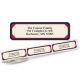 Framed Red & Black  address labels on a roll