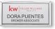 Keller Williams Newport Estates Executive Silver Name Badge