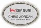 Keller Williams Realty Logo 2 Silver Oval Bling Name Badge 