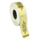 basic gold foil address labels on a roll