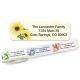 Floral Spring address labels on a roll