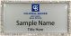 gold rectangle coldwell banker realty personalized name badge