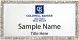 gold rectangle coldwell banker realty personalized name badge