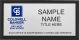 gold rectangle coldwell banker realty personalized name badge