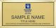 gold rectangle coldwell banker realty personalized name badge