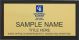 gold rectangle coldwell banker realty personalized name badge