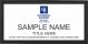 gold rectangle coldwell banker realty personalized name badge