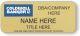 gold rectangle coldwell banker realty personalized name badge