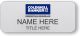 gold rectangle coldwell banker realty personalized name badge