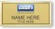 gold rectangle coldwell banker realty personalized name badge