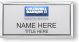 gold rectangle coldwell banker realty personalized name badge