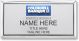 gold rectangle coldwell banker realty personalized name badge