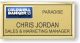 gold rectangle coldwell banker realty personalized name badge