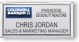 gold rectangle coldwell banker realty personalized name badge