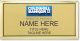 gold rectangle coldwell banker realty personalized name badge