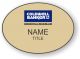 gold rectangle coldwell banker realty personalized name badge