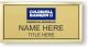 gold rectangle coldwell banker realty personalized name badge