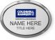 gold rectangle coldwell banker realty personalized name badge