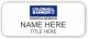 gold rectangle coldwell banker realty personalized name badge