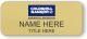 gold rectangle coldwell banker realty personalized name badge