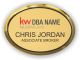 Keller Williams Realty Logo 2 Gold Oval Executive Name Badge