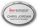 Keller Williams Realty Logo 4 Silver Oval Executive Name Badge