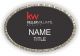Nancy LaPointe / Keller Williams Black/Silver Oval Bling Badge