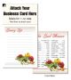 kw magnetic business card Grocery List w/ Lines note pads 